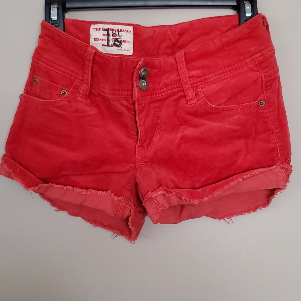 Y2K Corduroy Jeam Short Junior Shorts size 1 Orange